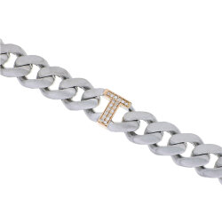 0.07 Carat Diamond Letter T Unisex Bracelet - Zen Diamond