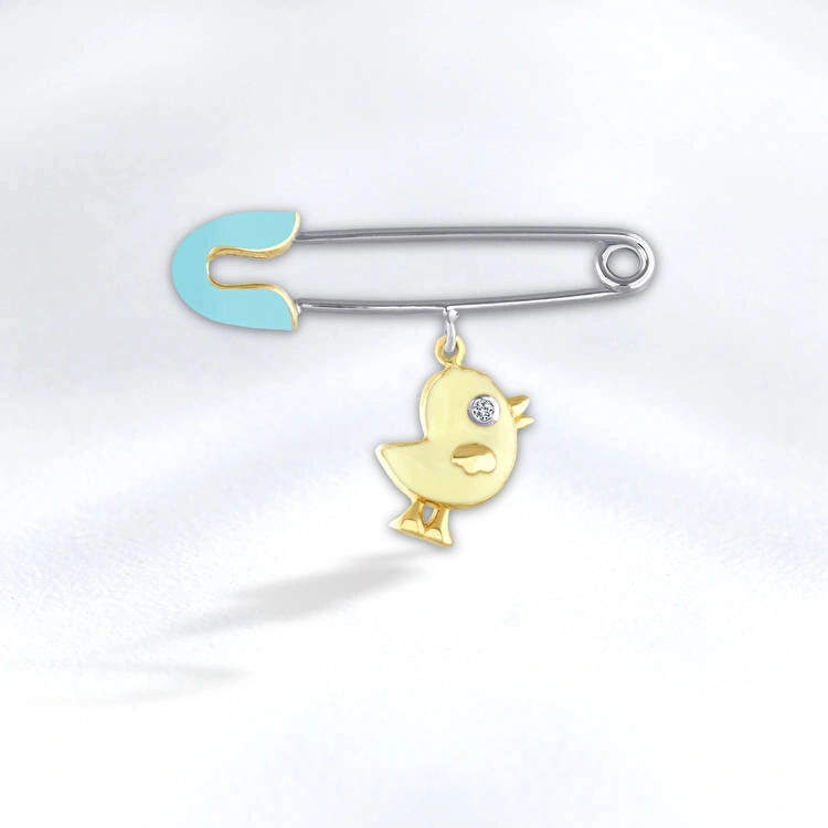 0.01 ct.Kids Safety Pin - Zen Diamond