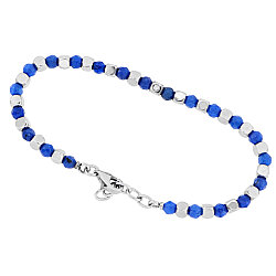 0.02 Carat Diamond Italian Stainless Steel Men's Bracelet - Zen Diamond
