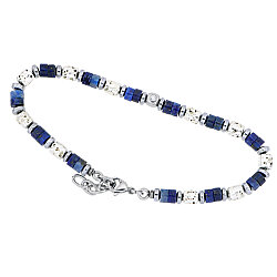0.02 Carat Diamond Italian Stainless Steel Men's Bracelet - Zen Diamond