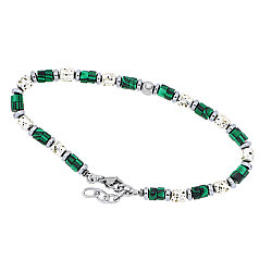 0.02 Carat Diamond Italian Stainless Steel Men's Bracelet - Zen Diamond