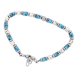 0.02 Carat Diamond Italian Stainless Steel Men's Bracelet - Zen Diamond
