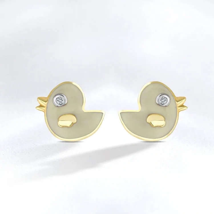 0.02 ct.Kids Earrings - 1