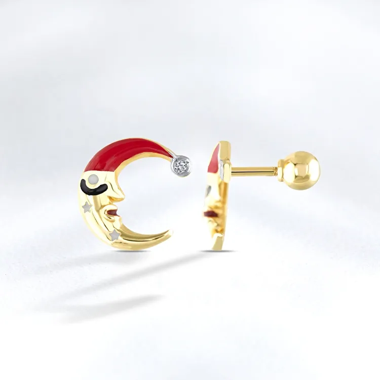 0.02 ct.Kids Earrings - 1