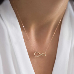 0.03 Carat Infinity Diamond Pendant - 2
