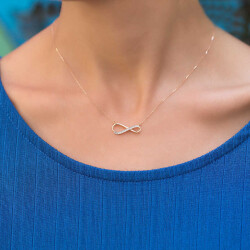 0.03 Carat Infinity Diamond Pendant - 3