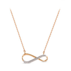 0.03 Carat Infinity Diamond Pendant - 1