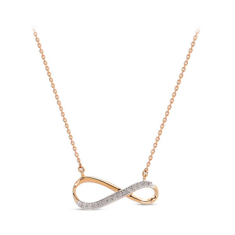 0.03 Carat Infinity Diamond Pendant - 1