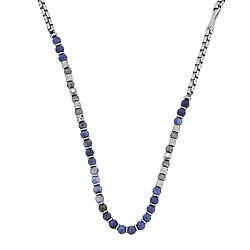 0.04 Carat Diamond Italian Stainless Steel Men's Pendant - Zen Diamond