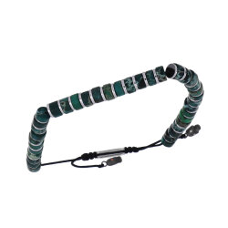 0.04 Carat Diamond Stainless Steel Man Bracelet - Zen Diamond
