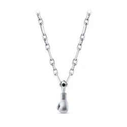 0.04 Carat Black Diamond Silver Men's Pendant - 1