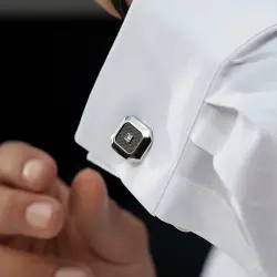 كافلنكس ستانلس ستيل مرصع بالألماس 0,04 قراط - 4