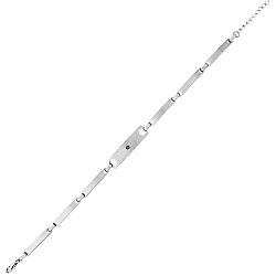 0.05 Carat Black Diamond Stainless Steel Man Bracelet - Zen Diamond