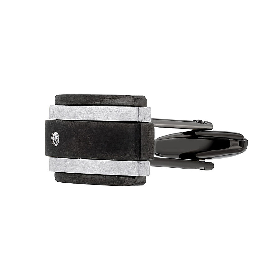 0.05 Carat Diamond Stainless Steel Cufflink - 2