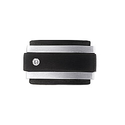 0.05 Carat Diamond Stainless Steel Cufflink - Zen Diamond