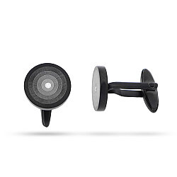 0.06 Carat Diamond Stainless Steel Cufflink - Zen Diamond