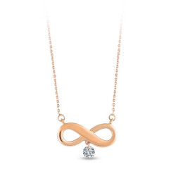 0.06 Carat Infinity Diamond Pendant - 1