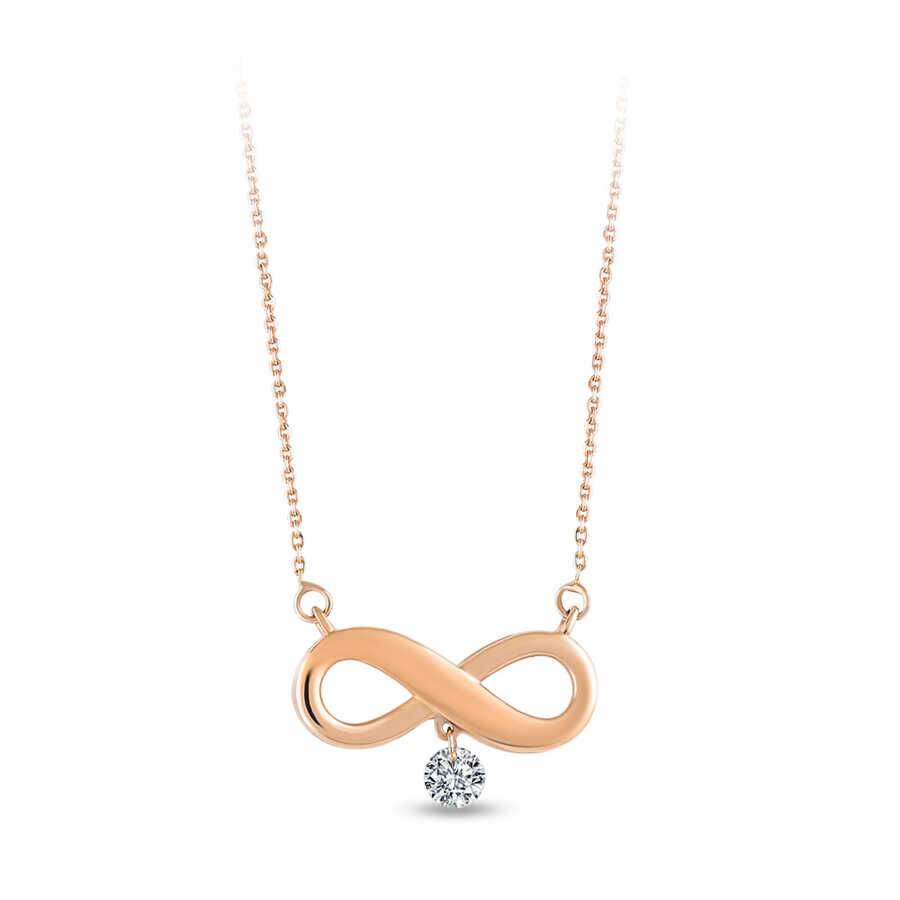 0.06 Carat Infinity Diamond Pendant - 1
