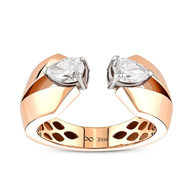 0.61 Carat Design Diamond Ring - 1