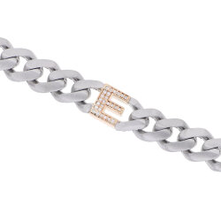 0.10 Carat Diamond Letter E Unisex Bracelet - Zen Diamond