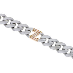 0.10 Carat Diamond Letter Z Unisex Bracelet - Zen Diamond