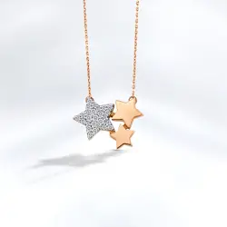 0.10 ct.Star Diamond Pendant - 1