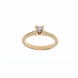 0.14 Carat Solitaire Diamond Ring - Zen Diamond