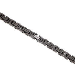 0.15 Carat Diamond Stainless Steel Man Bracelet - 1