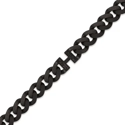 0.16 Carat Diamond Silver Men Bracelet - Zen Diamond