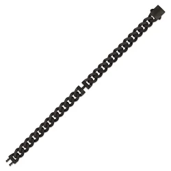 0.16 Carat Diamond Silver Men Bracelet - 2