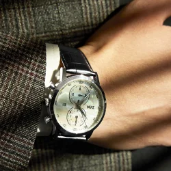 ساعة رجالية مرصّعة بالألماس 0,16 قراط - 2