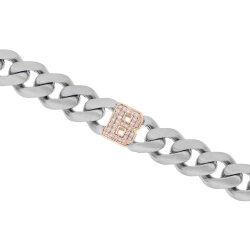 0.17 Carat Diamond Letter B Unisex Bracelet - Zen Diamond