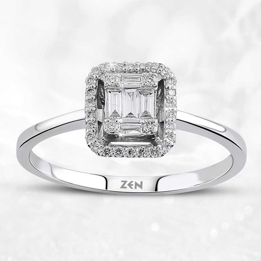0.17 ct.Baguette Diamond Ring - 1