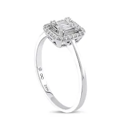0.17 ct.Baguette Diamond Ring - 4