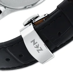 ساعة رجالية مرصعة بالألماس 0.18 قيراط - 3