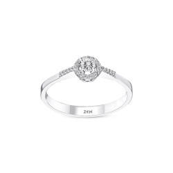 0.19 ct.Solitaire Diamond Ring - 1