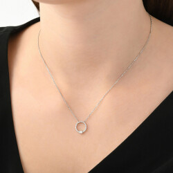 0.20 ct.Baguette Diamond Pendant - 1