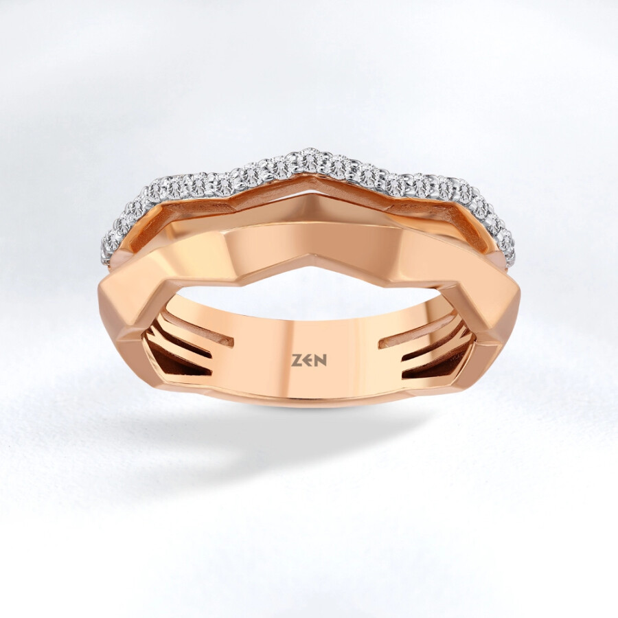 خاتم مرصع بالألماس 0,20 قراط - Zen Diamond