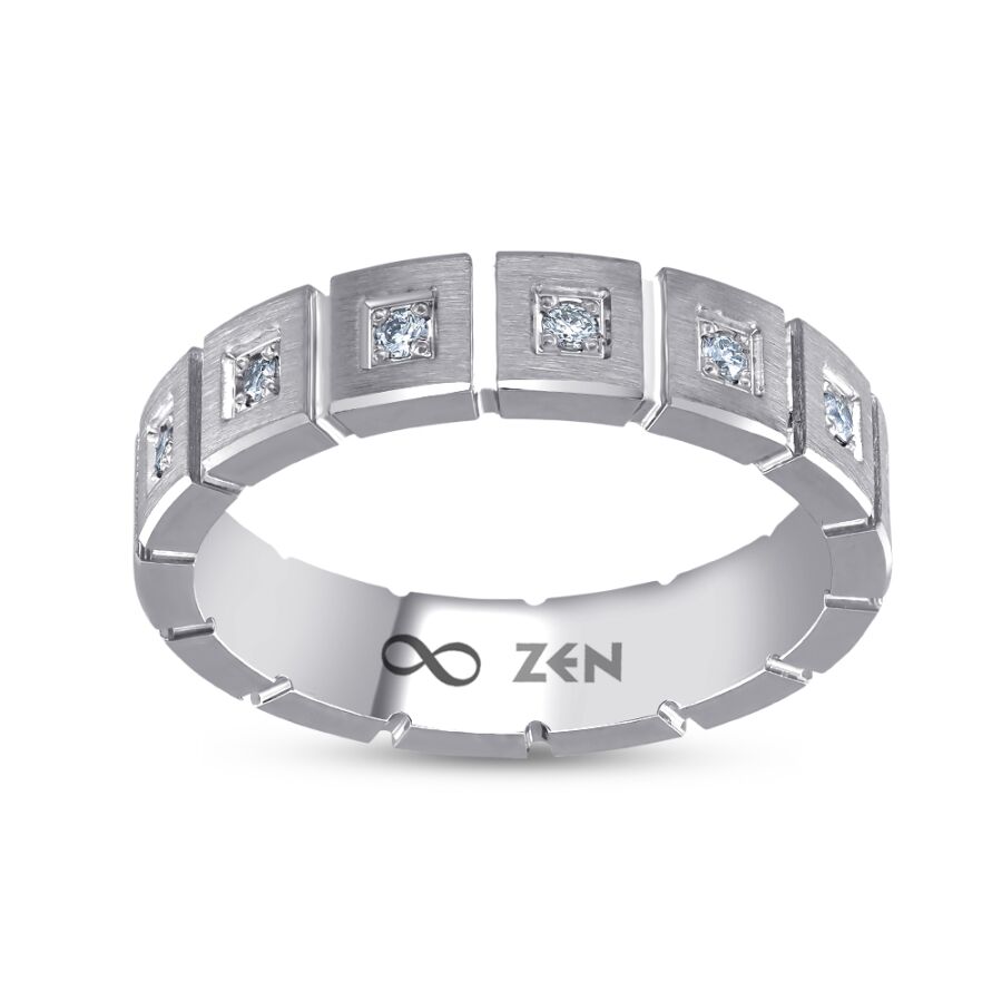 0.28 ct.Diamond Wedding Band - 2