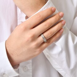 0.28 ct.Diamond Wedding Band - 4