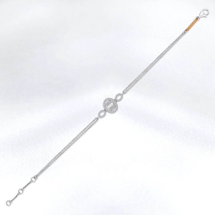 سوار مرصع بألماس الباجيت 0,30 قراط - Zen Diamond