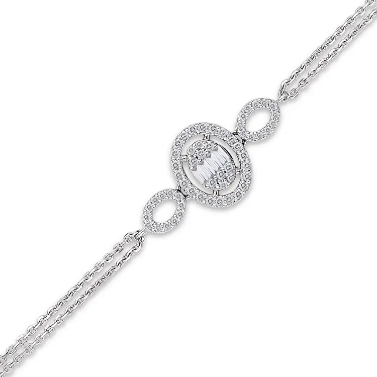 0.30 ct.Baguette Diamond Bracelet - 2