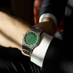 ساعة رجالي مرصّعة بالألماس 0,30 قراط - 2