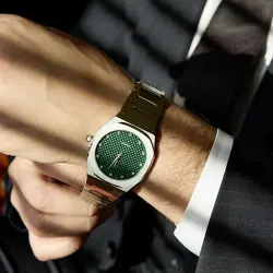 ساعة رجالي مرصّعة بالألماس 0,30 قراط - 3