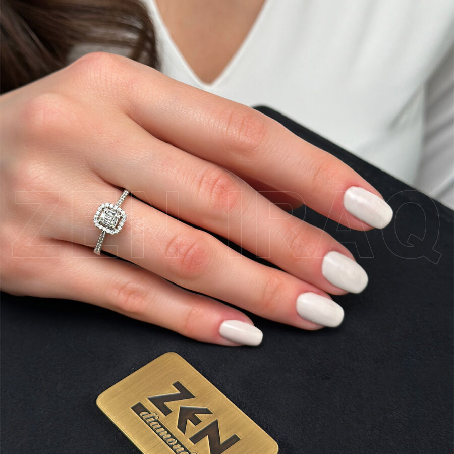 0.32 ct.Baguette Diamond Ring - 2
