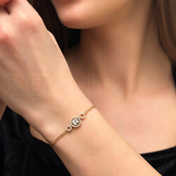 0.33 ct.Baguette Diamond Bracelet - 1