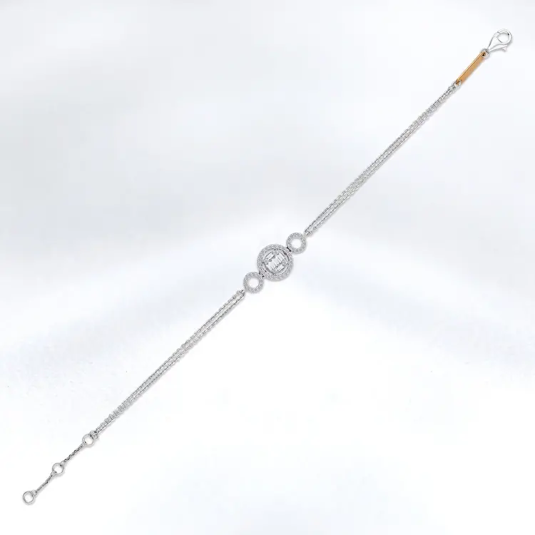 0.34 ct.Baguette Diamond Bracelet - 2