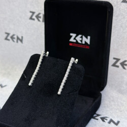 0.35 ct.Diamond Tennis Earrings - 3