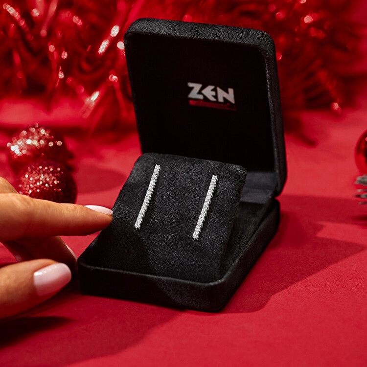 0.35 ct.Diamond Tennis Earrings - Zen Diamond