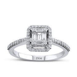 0.36 ct.Baguette Diamond Ring - 1